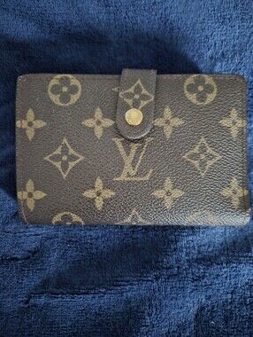 Louis Vuitton Monogram Canvas French Compact Wallet With Coin Purse